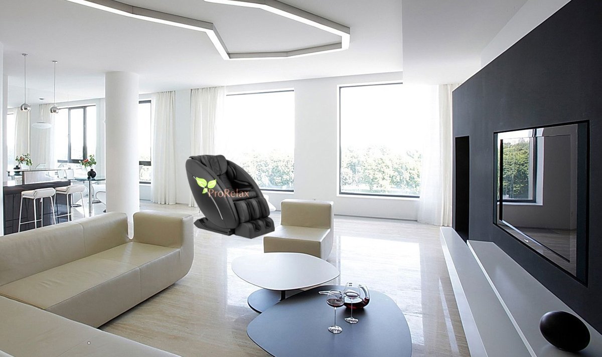 Кресло для массажа Pilot в интерьере гостинной дома